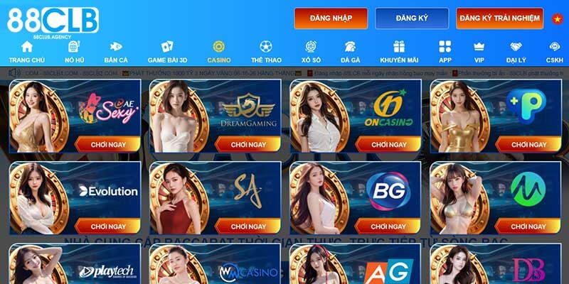 Casino Online nổi bật với rất nhiều sảnh chơi phục vụ khác nhau