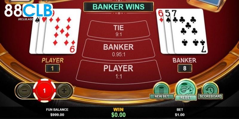 Tựa game Baccarat nổi tiếng tại Casino Online 88CLB